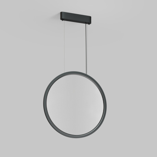 Подвесной светильник вертикальный VEIL, 35 Вт, ?600?2100 мм, LED 2700-6000K, IP20, пульт Д/У (в комплекте), черный, алюминий, акрил фото 4