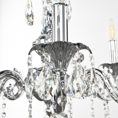 Люстра с хрустальными подвесками AL79101/6/175 A Ni Bohemia Ivele Crystal (Богемия Ивеле Кристалл) фото 9