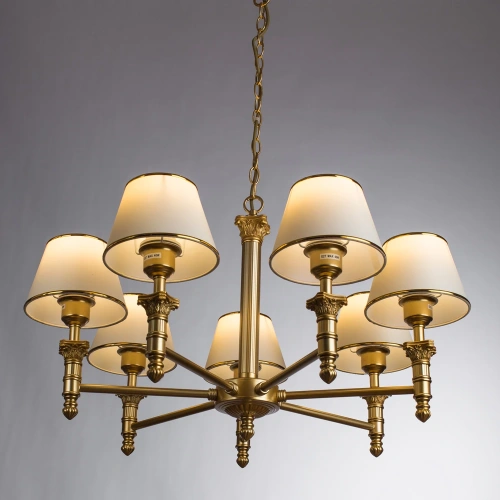 Подвесная люстра Arte Lamp BUDAPEST A9185LM-7SG фото 2 Подвесная люстра Arte Lamp BUDAPEST A9185LM-7SG фото 2