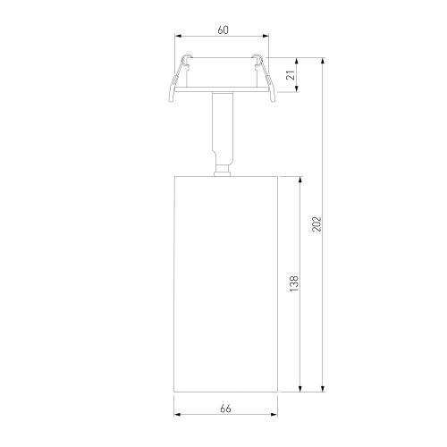 Встраиваемый светодиодный светильник Diffe белый 25066/LED фото 3 Встраиваемый светодиодный светильник Diffe белый 25066/LED фото 3