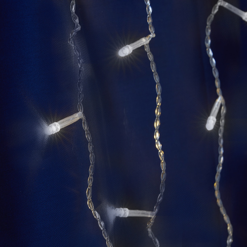 Светодиодная гирлянда Feron CL22 бахрома  4,5м*0,8м + 3м 230V 5000К , c питанием от сети,эффектом стробов, белый шнур фото 4