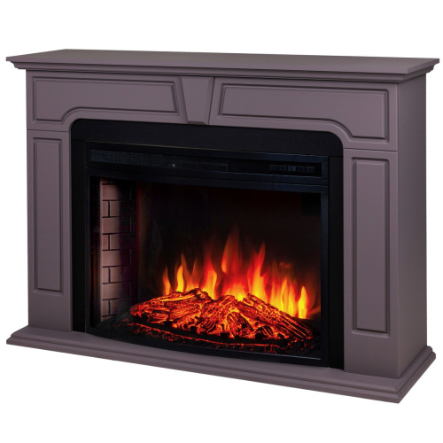 Каминокомплект THEODOR/РАФАЭЛЬ Серо-коричневый с очагом Электроочаг FIRESPACE/ФАЕРСПЕЙС 33 фото 2