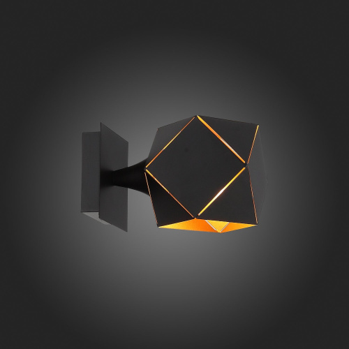 SL258.401.01 Бра ST-Luce Черный/Черный, Золото E14 1*40W ENIGMA фото 6