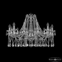Люстра хрустальная 1413/12/300 Ni Leafs Bohemia Ivele Crystal (Богемия Ивеле Кристалл)