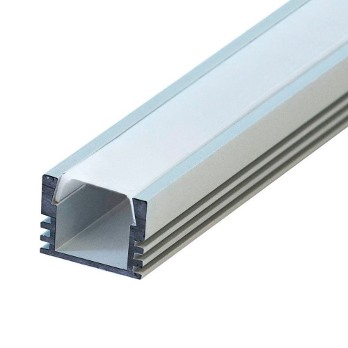 Профиль алюминиевый накладной, серебро, CAB261 фото 3