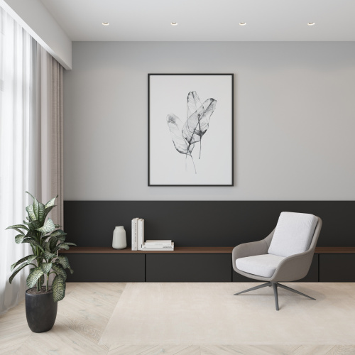 DK2085-BK Фиксирующее кольцо для светильников серии INVIZ DK2080-WH, DK2081-WH, черное, ABS-пластик фото 2 DK2085-BK Фиксирующее кольцо для светильников серии INVIZ DK2080-WH, DK2081-WH, черное, ABS-пластик фото 2