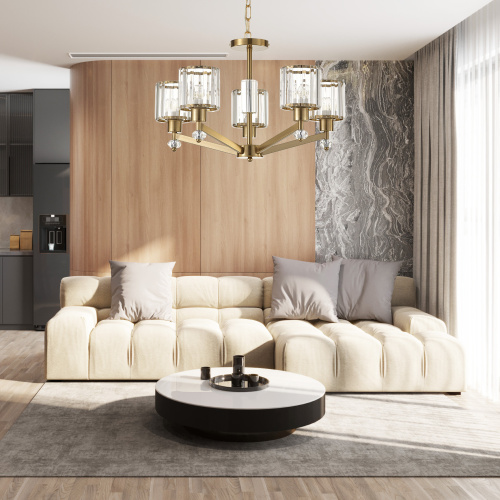 Подвесной светильник Escada 691/5S E27*60W Antique copper фото 2