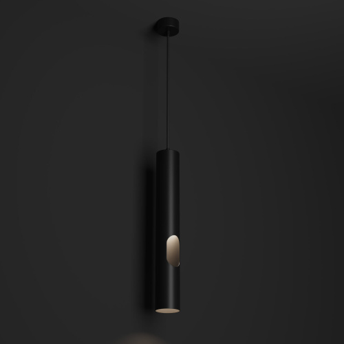 DK4045-BK Подвесной светильник, с декоративным вырезом, IP 20, до 15 Вт, LED, GU10, черный, алюминий фото 4