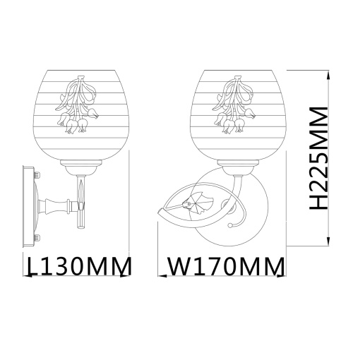 Настенный светильник Escada 1121/1A E27*40W Gold фото 2