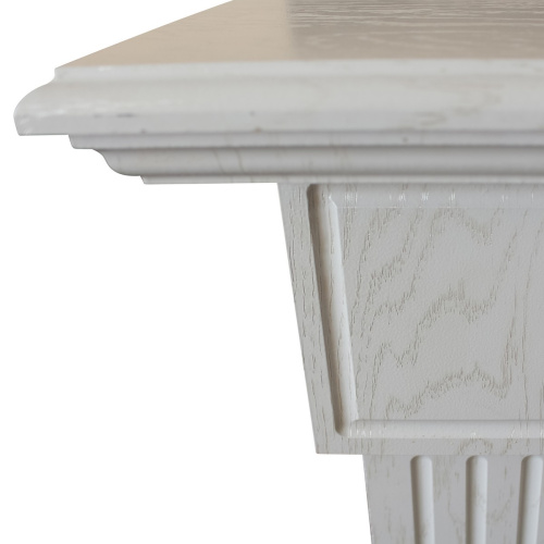 Электрокамин RealFlame Andrea Corner WT фактурный белый с очагом Majestic Lux Brass фото 5