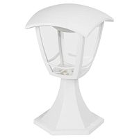 Садово-парковый светильник ЭРА «Валенсия» ДТУ 07-8-001 белый 4-гранный напольный IP44 светодиодный 8Вт 3000K Б0064284