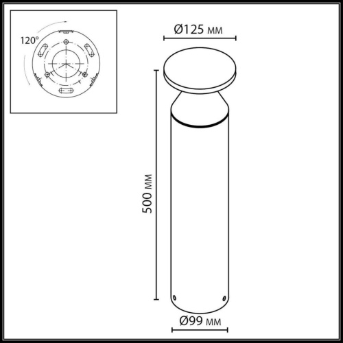 Ландшафтный светильник Odeon Light NATURE 7119/12GL фото 4
