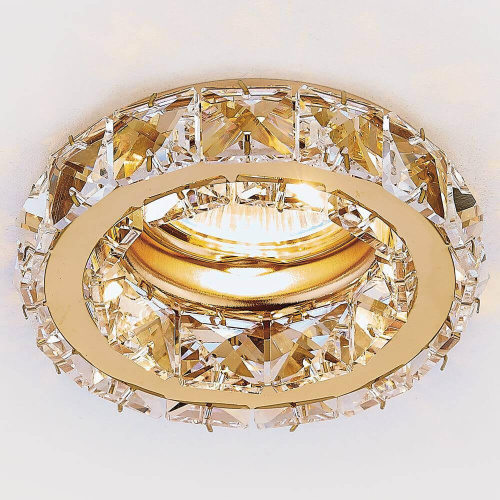 Встраиваемый светильник Ambrella light Crystal K112 CL/G фото 2