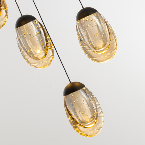 Подвесной светильник MD25090022-3A matt black/champagne фото 3