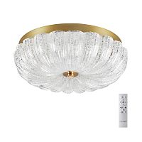 7719/36L PIKO LED SN 567 Светильник металл/стекло/прозрачный/золотой LED 36Вт 3000-6500K D300 IP20 пульт ДУ TESORO