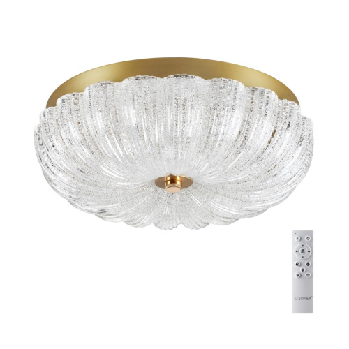 7719/36L PIKO LED SN 567 Светильник металл/стекло/прозрачный/золотой LED 36Вт 3000-6500K D300 IP20 пульт ДУ TESORO 7719/36L PIKO LED SN 567 Светильник металл/стекло/прозрачный/золотой LED 36Вт 3000-6500K D300 IP20 пульт ДУ TESORO