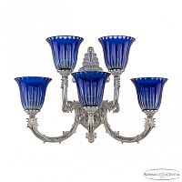 Бра бронзовые с хрусталём 7109B15/3+2/210 NW P2 U Clear-Blue/H-1K