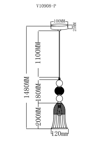 Светильник подвесной Moderli V10908-P Glassy фото 7 Светильник подвесной Moderli V10908-P Glassy фото 7