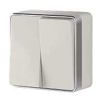 Выключатель двухклавишный Gallant слоновая кость W5020003