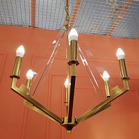 Люстра Cloyd LIMNOR C6 / Ø61 см - латунь (арт.10349)