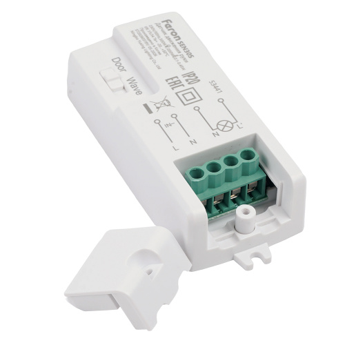 Датчик движения руки/на открывание двери 230V 500W 5-8см 30° белый  с 1.5м кабелем SEN30S фото 2