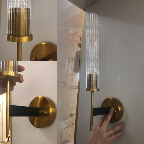 Настенный светильник Alouette 1 brass фото 4 Настенный светильник Alouette 1 brass фото 4