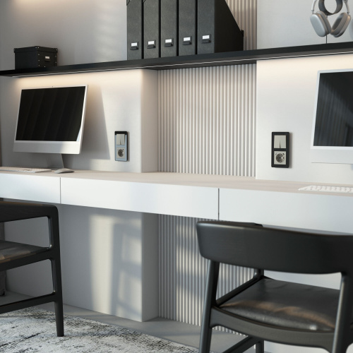 Розетка с заземлением, шторками и USB тип A+C (дымчатый) W1271704 фото 3 Розетка с заземлением, шторками и USB тип A+C (дымчатый) W1271704 фото 3