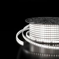 Светодиодная лента двухрядная Premium 220 В 18 Вт/м 180 Led/м 2835 IP65, холодный белый 6500K, 50 м LS011 220V