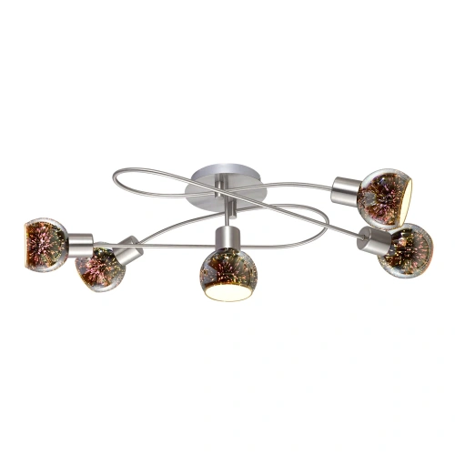 Потолочная люстра Arte Lamp ILLUSIONE A6125PL-5SS Потолочная люстра Arte Lamp ILLUSIONE A6125PL-5SS