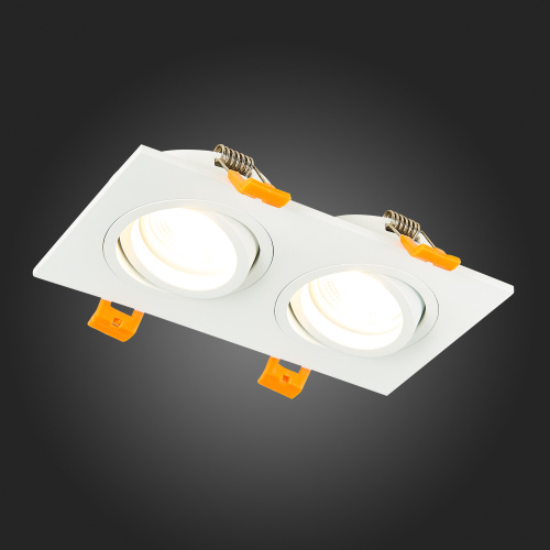 ST251.508.02 Св-к встр. Белый GU10 2*50W  IP20 L170xW92xH27 220V Без ламп Встраиваемые светильники фото 9