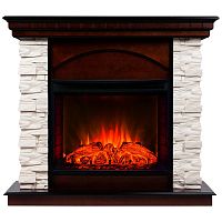 Каминокомплект ELFORD/РАЛЬ Ф Античный дуб с очагом Электроочаг EVRIKA 25.5