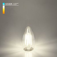 Филаментная светодиодная лампа "Свеча" C35 9W 6500K E27 прозрачная BLE2759