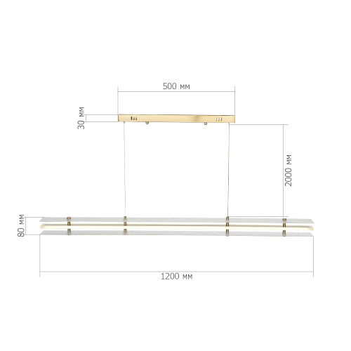 SL6245.223.01 Светильник подвесной ST-Luce золотистый/Прозрачный LED 1*30W 4000K FAGY фото 2