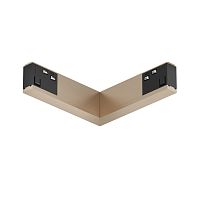 Электрический коннектор угловой для трека BASE SHINE PRIME 48V DC 90° потолок-потолок Шампань