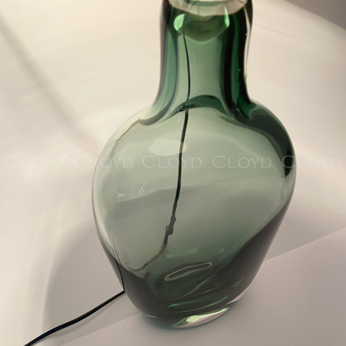Настольная лампа Cloyd FOAM T1 / выс. 65 см - хром - зелен. стекло (арт.30102) фото 3