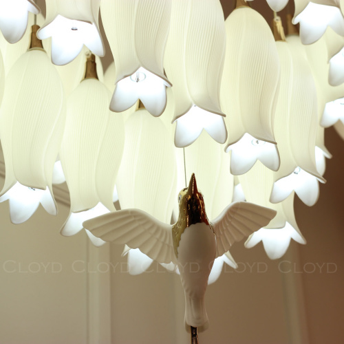 Люстра Cloyd ARGANA C54 / шир. 110 см- керамика, фарфор - белый (арт.10814) фото 4