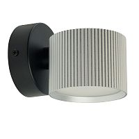 Светильник  настенный Feron HL4580 ARIA 12W, 230V,GX53, серебро + черный IP20