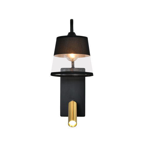 Настенный светильник Escada 598/1A E27*40W Black/Brass фото 3 Настенный светильник Escada 598/1A E27*40W Black/Brass фото 3