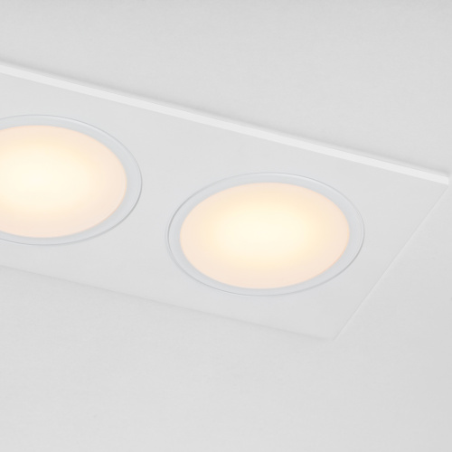 012826 Рамка (светильник) PVC д/LED-модулей 941хх и LED-ламп D50мм PIANO 2x QUAD БЕЛЫЙ IP65 фото 4 012826 Рамка (светильник) PVC д/LED-модулей 941хх и LED-ламп D50мм PIANO 2x QUAD БЕЛЫЙ IP65 фото 4