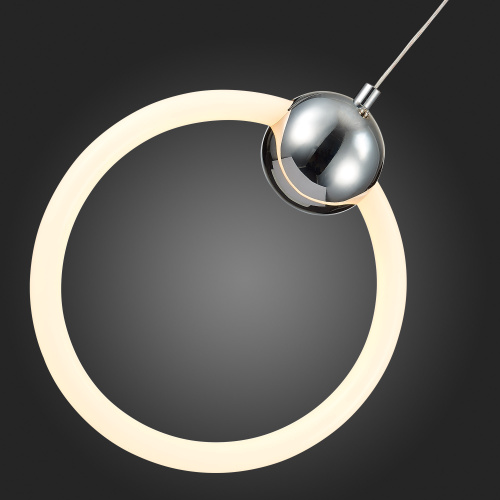 SL1578.103.01 Подвес ST-Luce Хром/Белый,Хром LED 1*15W 3000K GIERA фото 3