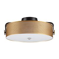 6597/40L LEDIO LN25 000 черный, античная латунь, металл/стекло Потолочный светильник LED 40W 4000К 220V DRUMY