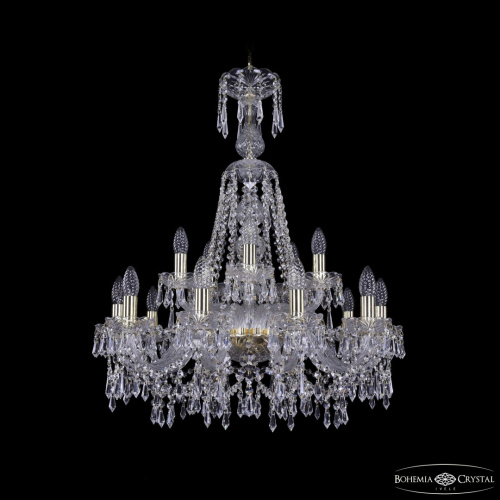 Люстра хрустальная 1403/10+5/240/XL-80 G Люстра хрустальная 1403/10+5/240/XL-80 G