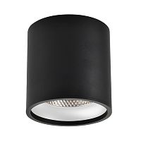 ST165.432.12 Светильник потолочный Черный LED 1*12W 3000K 840Lm Ra>90 36° IP44 D80xH85 85-265V Накладные светильники