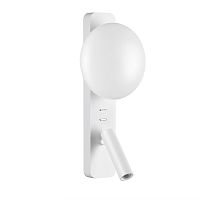 7049/5WL HIGHTECH ODL25 473 металл/акрил белый Настенный светильник IP20 LED 1*5W + 1*3W 2700K ALBERGO