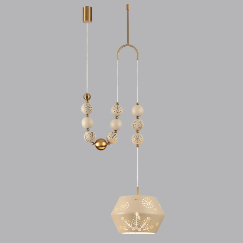 5444/1C PENDANT ODL_EX26 031 бежевый/античная бронза/металл/керамика Подвес с держателем E27 1*40W KARELIA фото 5 5444/1C PENDANT ODL_EX26 031 бежевый/античная бронза/металл/керамика Подвес с держателем E27 1*40W KARELIA фото 5