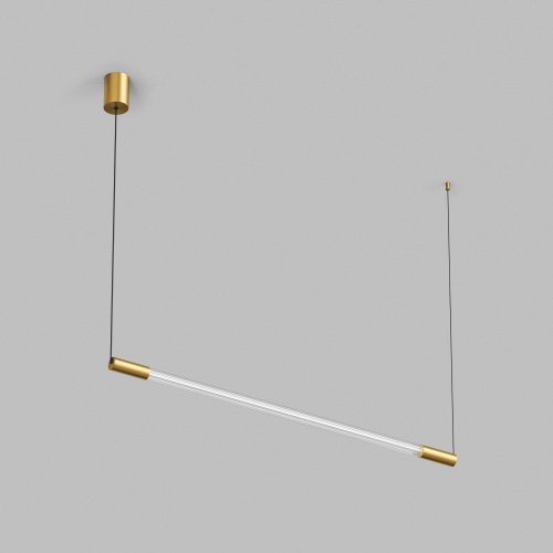 Светильник подвесной AURA, 25 Вт, 3000К, 1200x40x1500 мм, алюминий+стекло, бронза фото 4