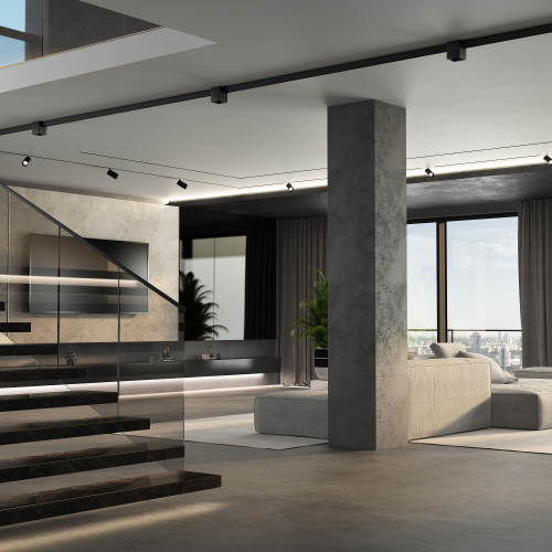 Трековый светильник 12W 4200K Solo чёрный Slim Magnetic 85055/01 фото 2