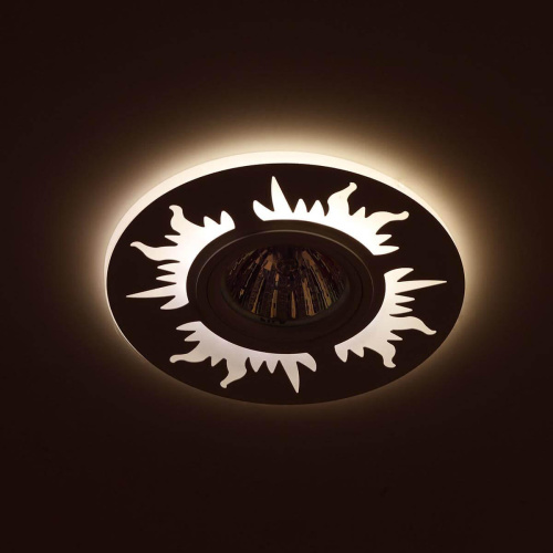 Встраиваемый светильник ЭРА с подсветкой DK LD30 WH /1 Б0046910 фото 2