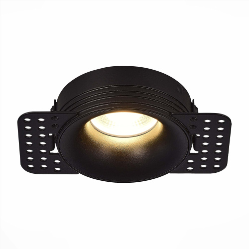 ST218.448.01 Св-к встр. Черный GU10 1*50W  IP20 D78xH30 165-265V Без ламп Встраиваемые светильники фото 3