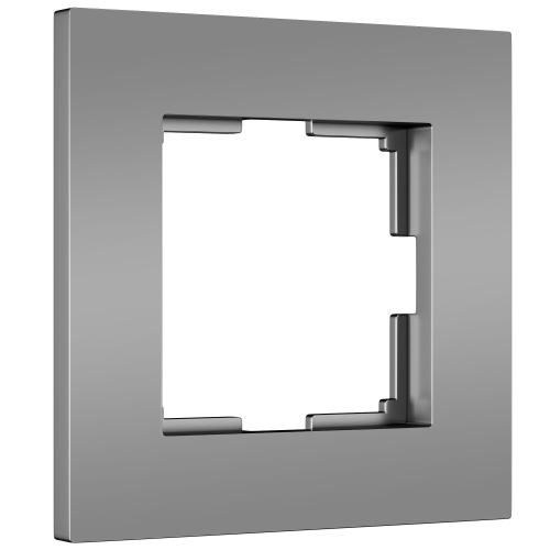 Рамка из поликарбоната на 1 пост Slab серебро софт W0012965 Рамка из поликарбоната на 1 пост Slab серебро софт W0012965